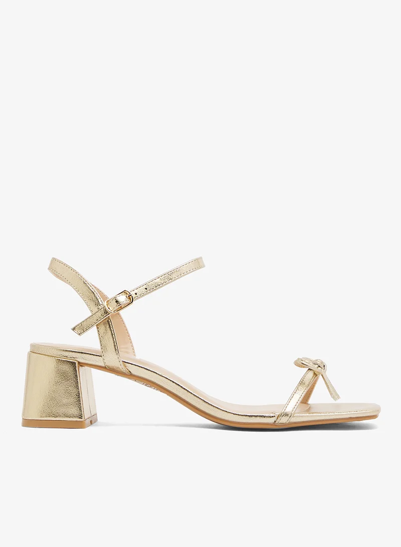 GLAMOROUS Low Block Heeled Sandals